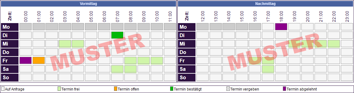 Terminkalender Muster